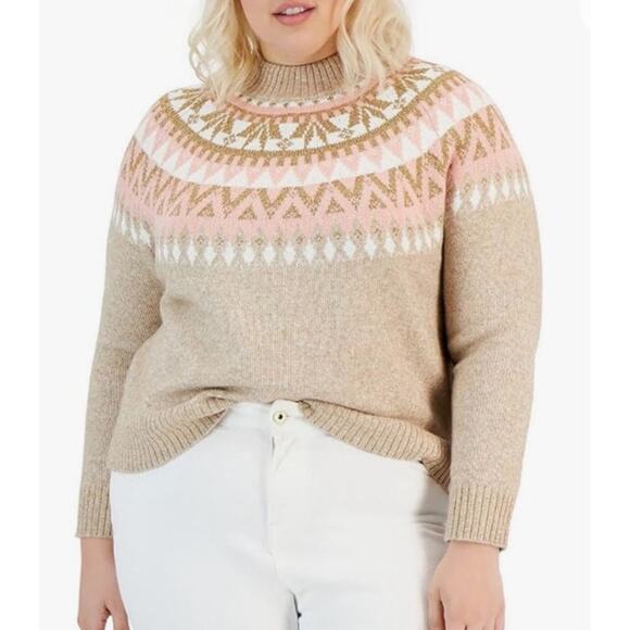 Tommy Hilfiger Sweater 2X Purple and Gold Shimmer NWT - Picture 9 of 9